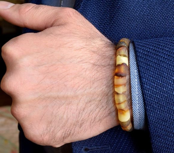 Mens Amber Bracelet