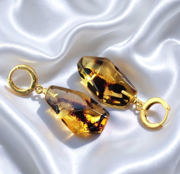 Amber Earrings