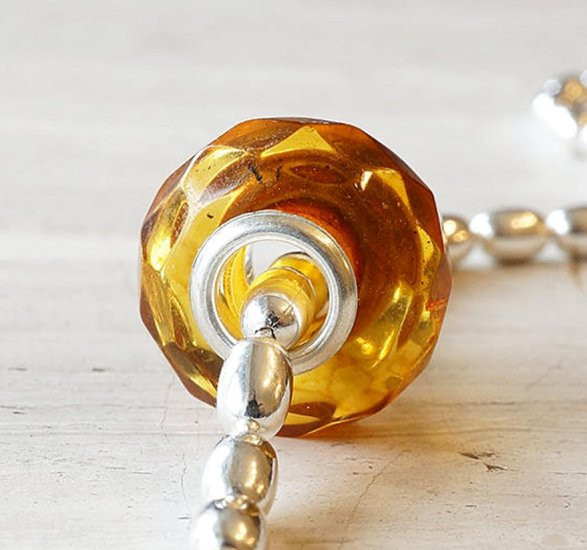 Amber Charm Bead
