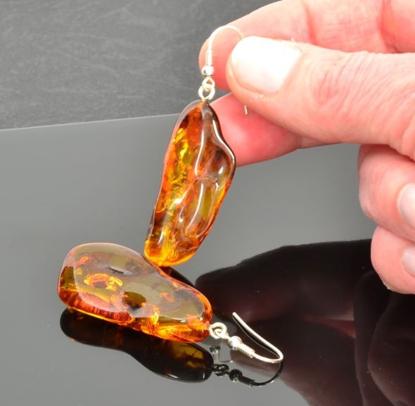 Amber Earrings