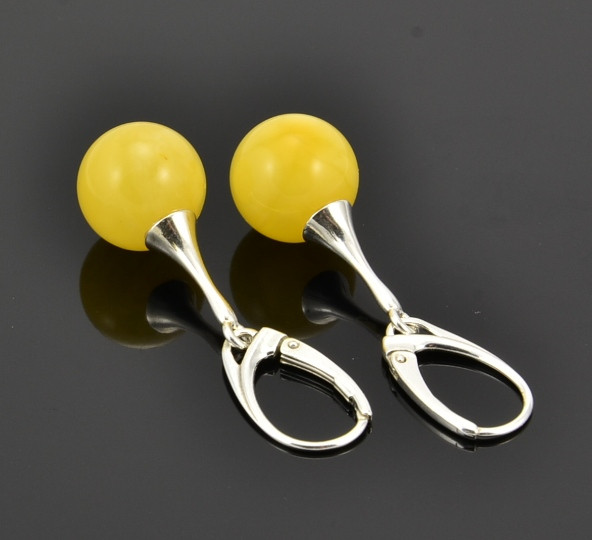 Butterscotch Amber Drop Dangle Earrings