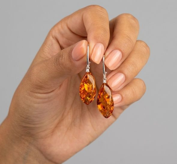 Amber Earrings