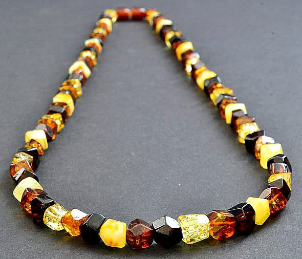 Amber Beaded Necklace 