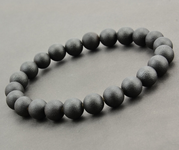 Mens Amber Beaded Bracelet