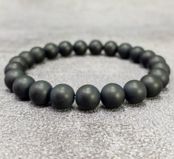 Mens Amber Beaded Bracelet