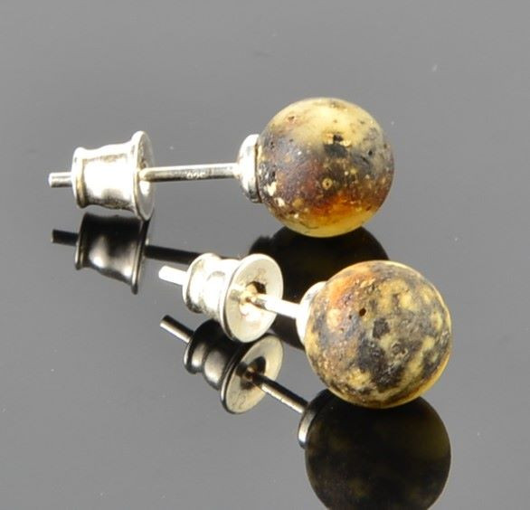 Amber Stud Earrings