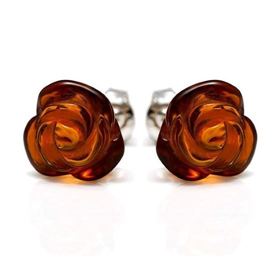 Amber Stud Earrings 