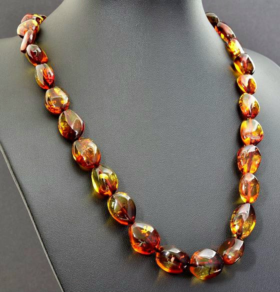 Amber Beaded Necklace 