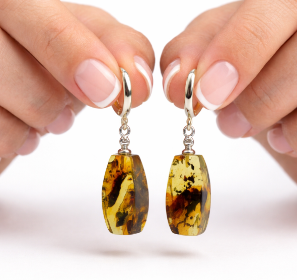 amber earrings