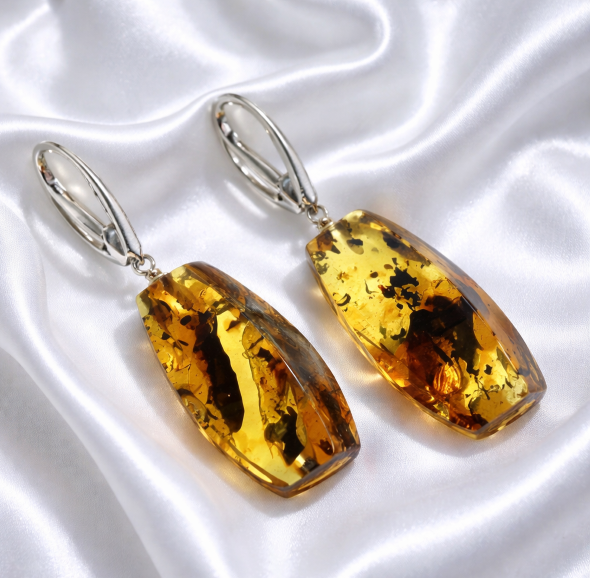 amber earrings