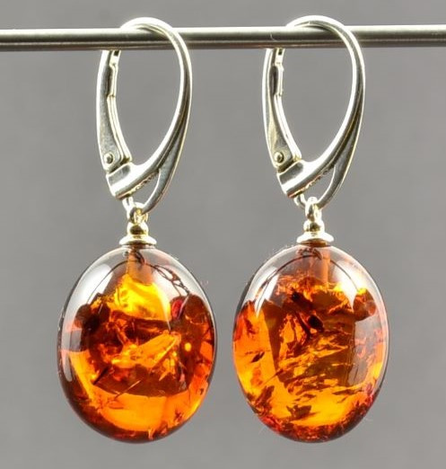 amber earrings