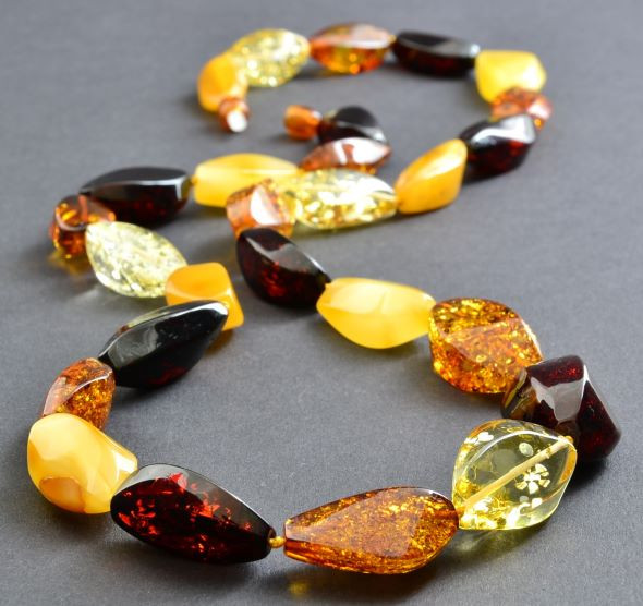 Faceted Amber Necklace