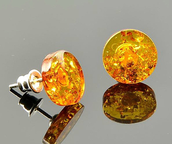 Amber Stud Earrings