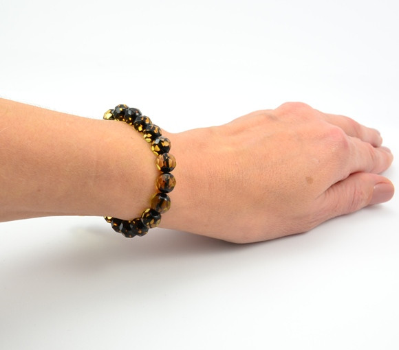 Faceted Amber Bracelet