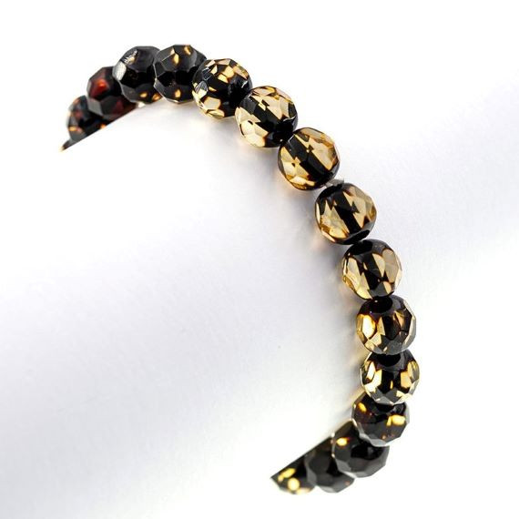 Faceted Amber Bracelet