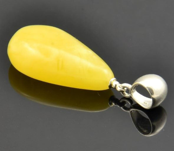 Butterscotch Amber Teardrop Pendant