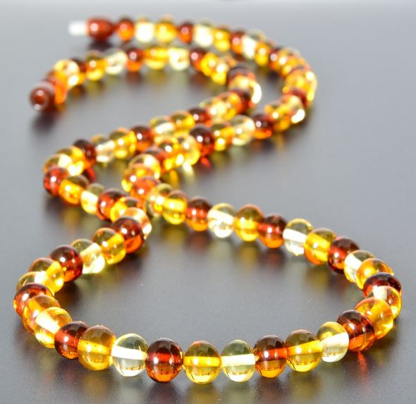 Amber Beaded Necklace