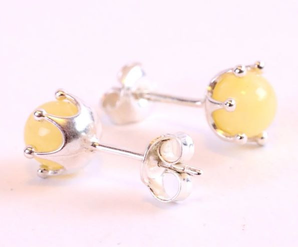 Amber Stud Earrings