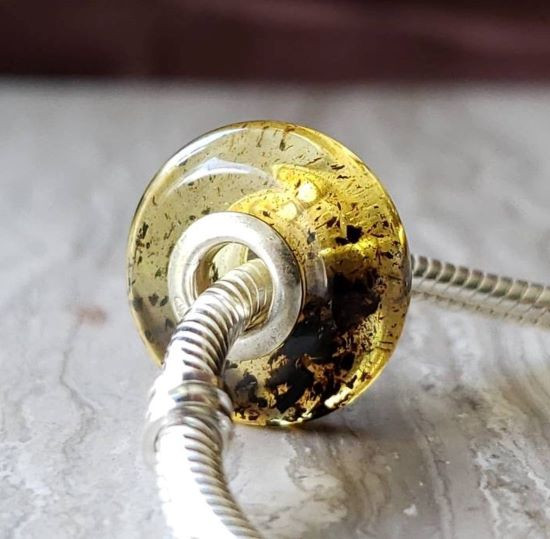 Amber Charm Bead