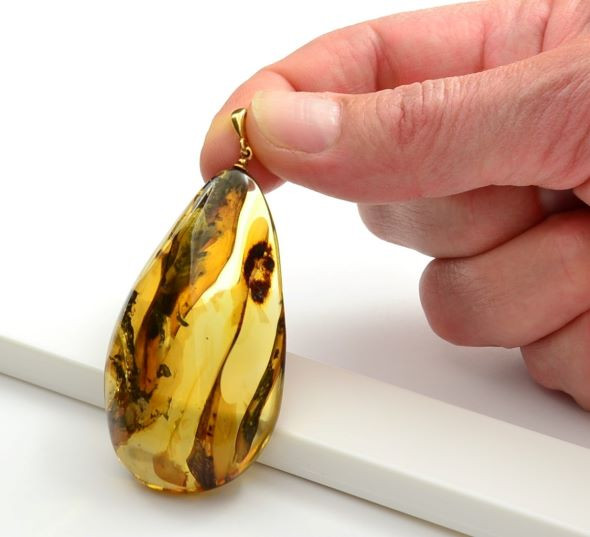 Large Amber Pendant