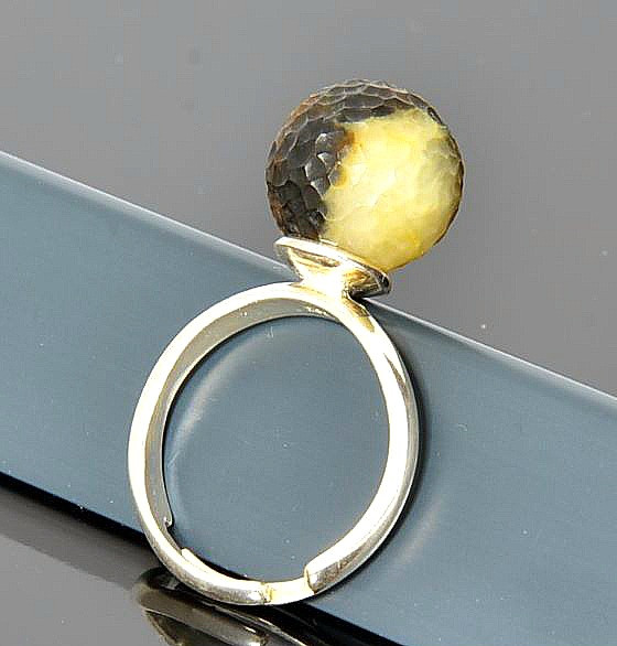 Adjustable Amber Ring