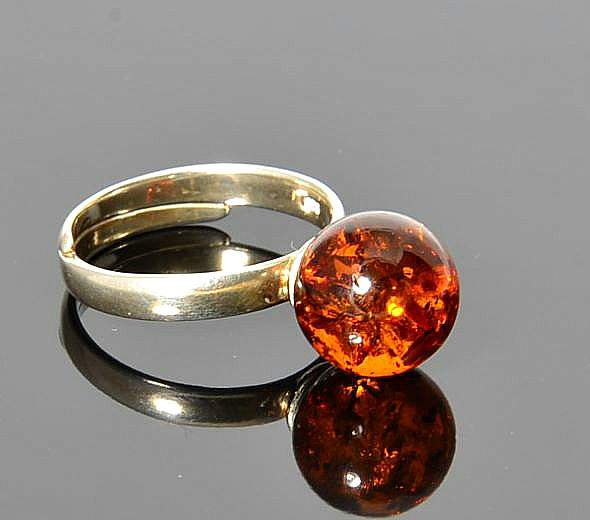 Cognac Amber Ring
