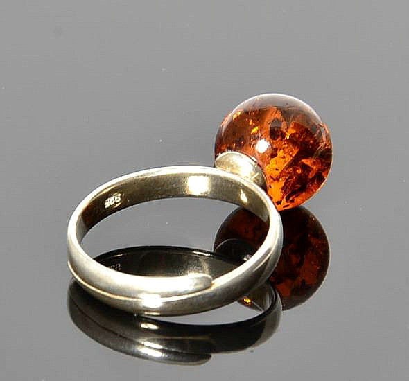Cognac Amber Ring
