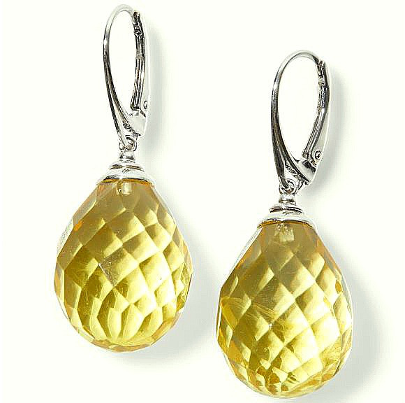 Amber Teardrop Earrings