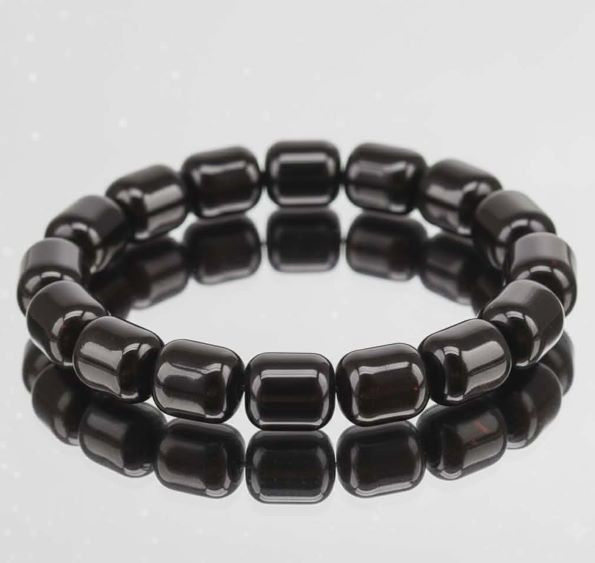 Mens Amber Beaded Bracelet