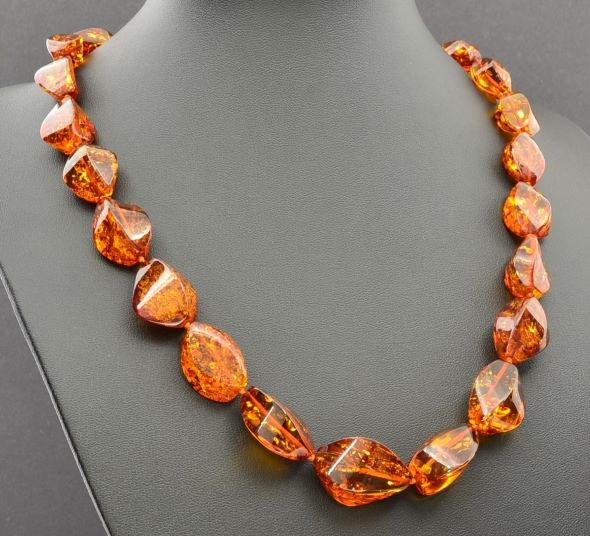 Faceted Amber Necklace