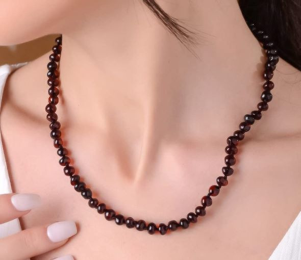 Amber Beaded Necklace