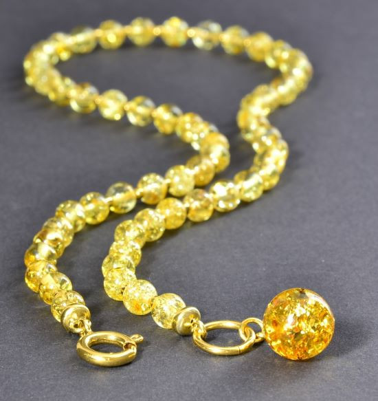 Amber Pendant Necklace
