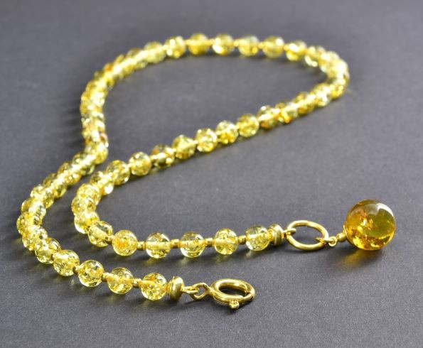 Amber Pendant Necklace