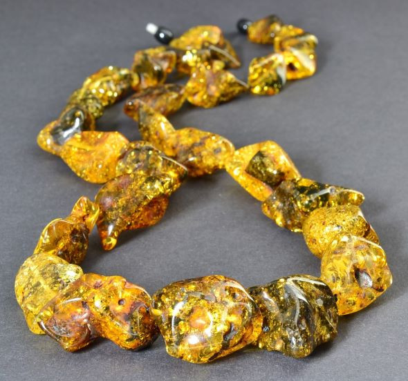 Green Amber Necklace