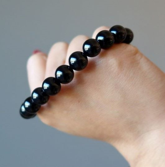 Mens Amber Beaded Bracelet