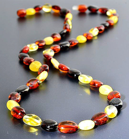 Amber Beaded Necklace 