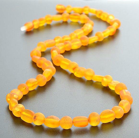 Mens Amber Beaded Necklace