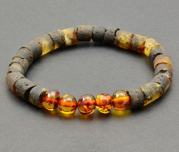 Mens Amber Healing Bracelet,