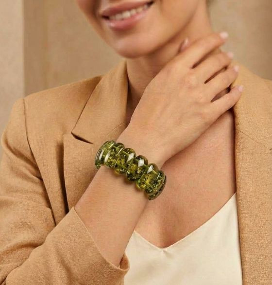 Green  Amber Bracelet