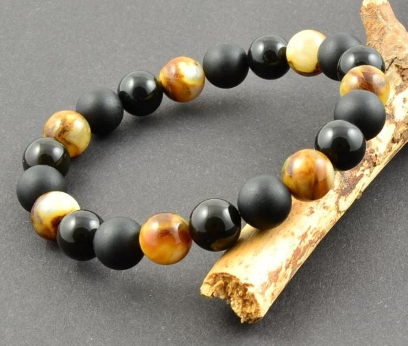 Mens Amber Bracelet