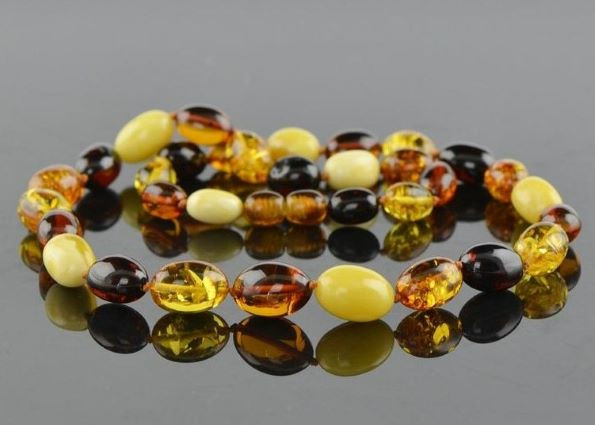 Amber Beaded Necklace 