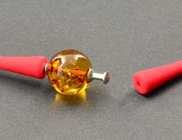 Silicone Rubber Band Amber  Bracelet 