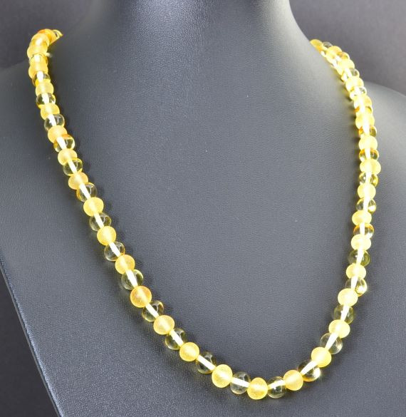 Amber Beaded Necklace 