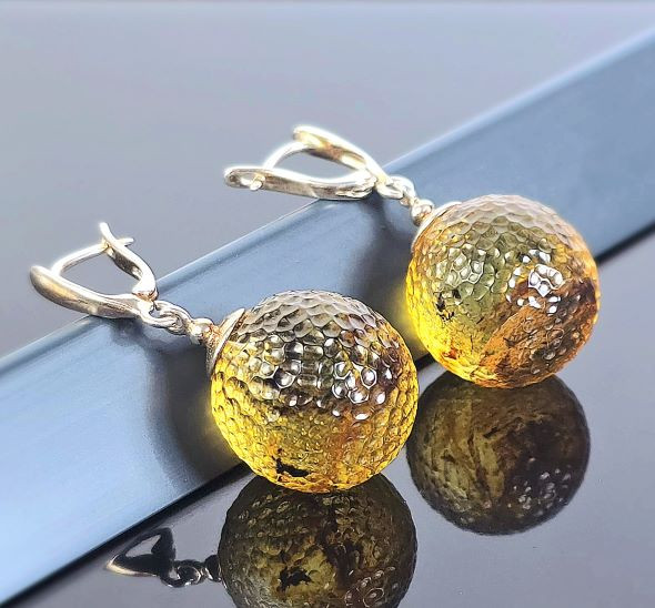 Amber Earrings
