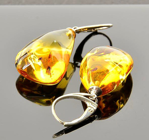 Natural Amber Earrings
