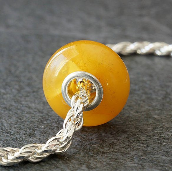 Baltic Amber Charm Bead