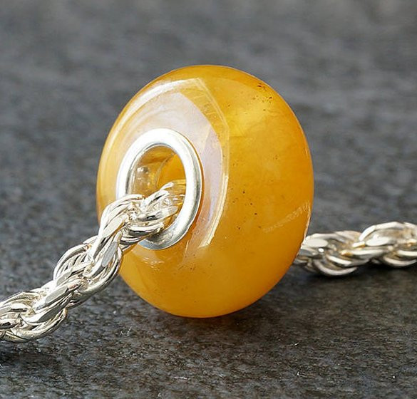 Baltic Amber Charm Bead
