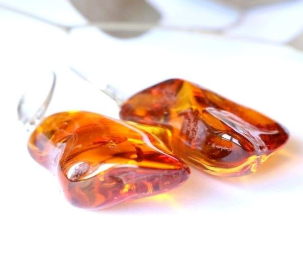 Amber Earrings