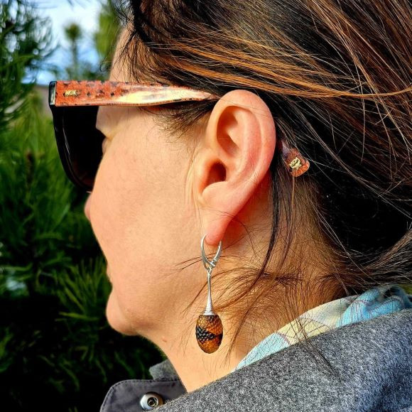 Amber Earrings