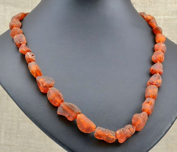 Raw Amber Healing Necklace